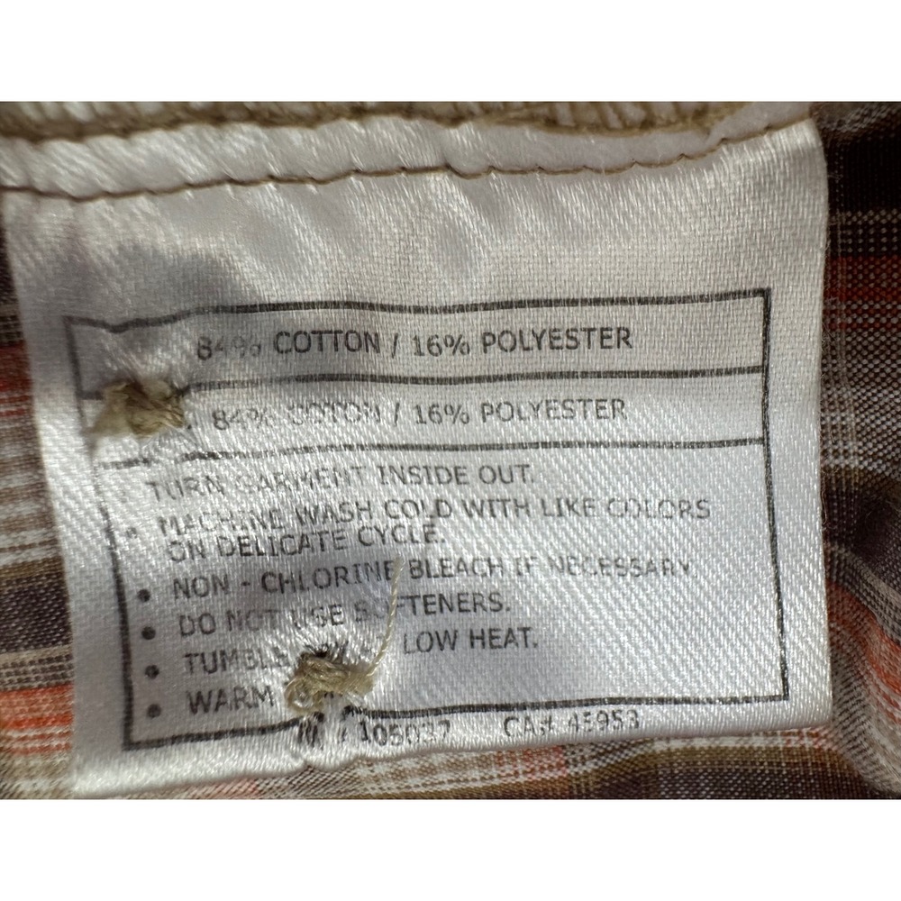 Lot of 2 Ariat Pro Series Mens Fitted Plaid Long Sleeve Button Down Shirts SZ M - Picture 8 of 15